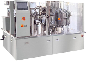 FULL AUTOMATIC ROTARY PRE-MADE BAG VACUUM PACKAGING MACHINE